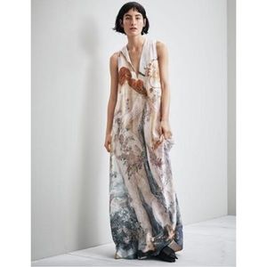 Stunning Hard to Find H&M Conscious Exclusive Botticelli Long Silk Dress Gown
